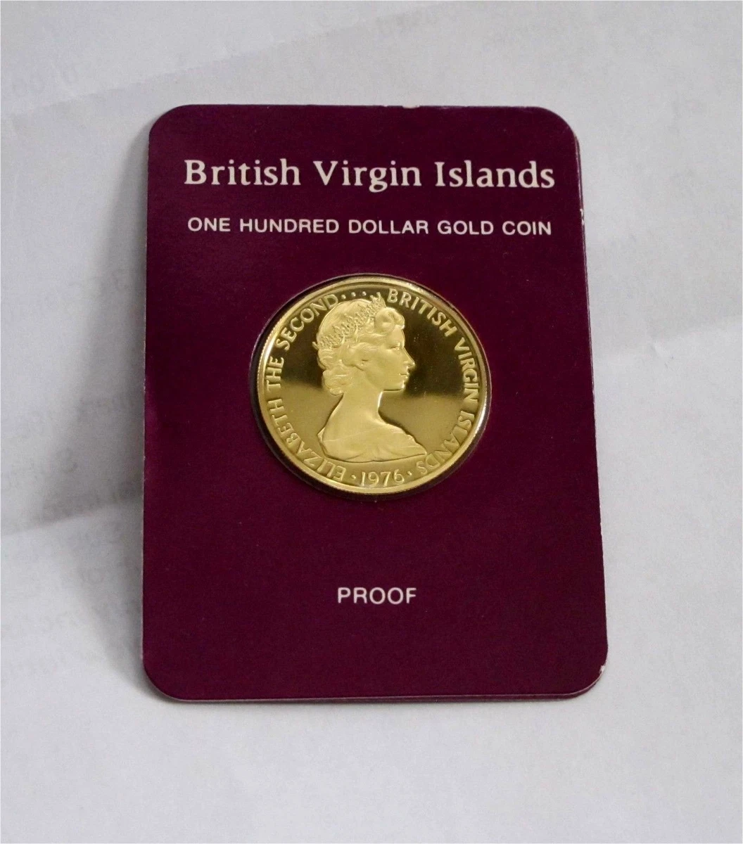 BRITISH VIRGIN ISLANDS GOLD $100 DOLLARS PROOF 1976 | eBay
