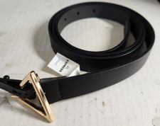 Express Ladies Black 100 Synthetic Leather 55285 XL 42" Belt New