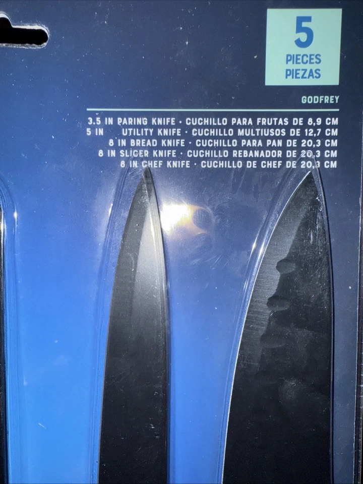 Juego de cubiertos de cuchillos Oster de acero inoxidable de 5 piezas nuevo Foto 2 de 4