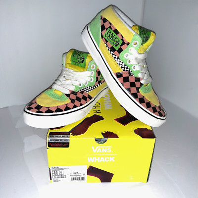 Vans X Tierra Whack Half Cab Skater Size M 8-W 9.5 Checker Shoes Suede Multi CLR