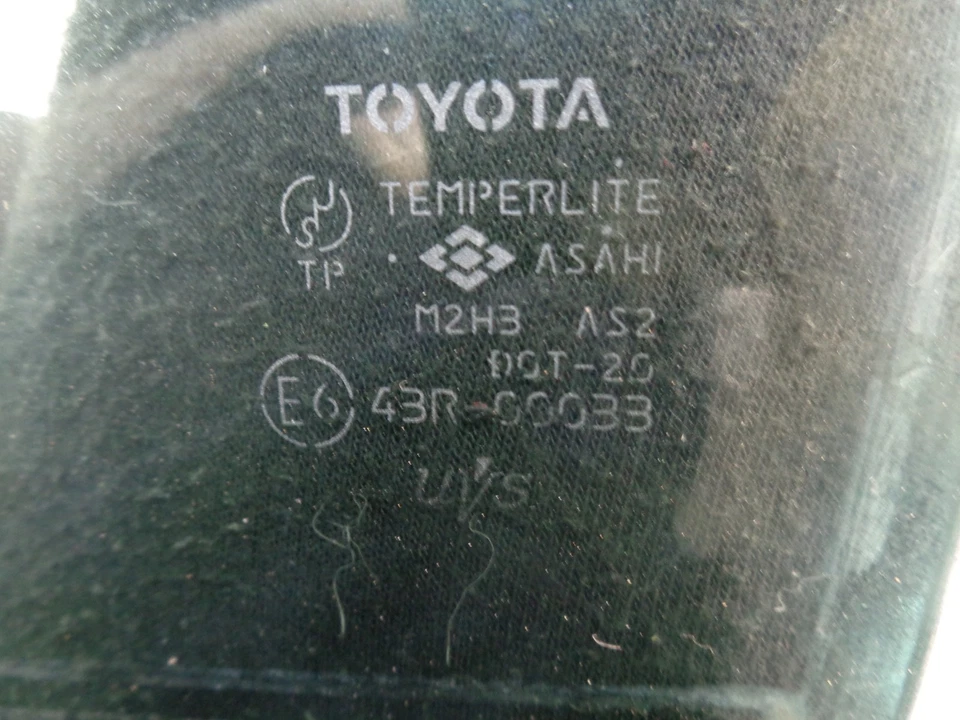 Toyota Prius 2001-2003 puerta trasera izquierda lado conductor ventana vidrio OEM DK901563 Foto 3 de 3