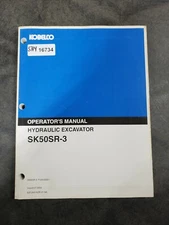 Kobelco SK50SR-3 Hydraulic Excavator Factory Operators Manual