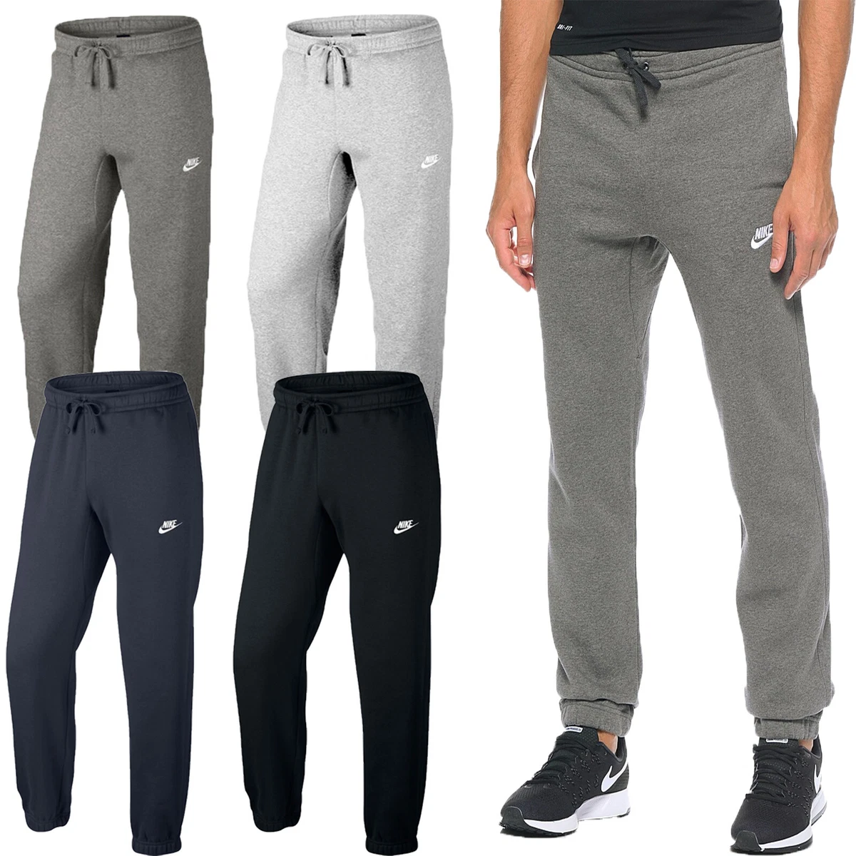 Nike Mens Joggers Sweatpants Fleece Trouser Pant Jogging Tracksuit Bottoms  Size