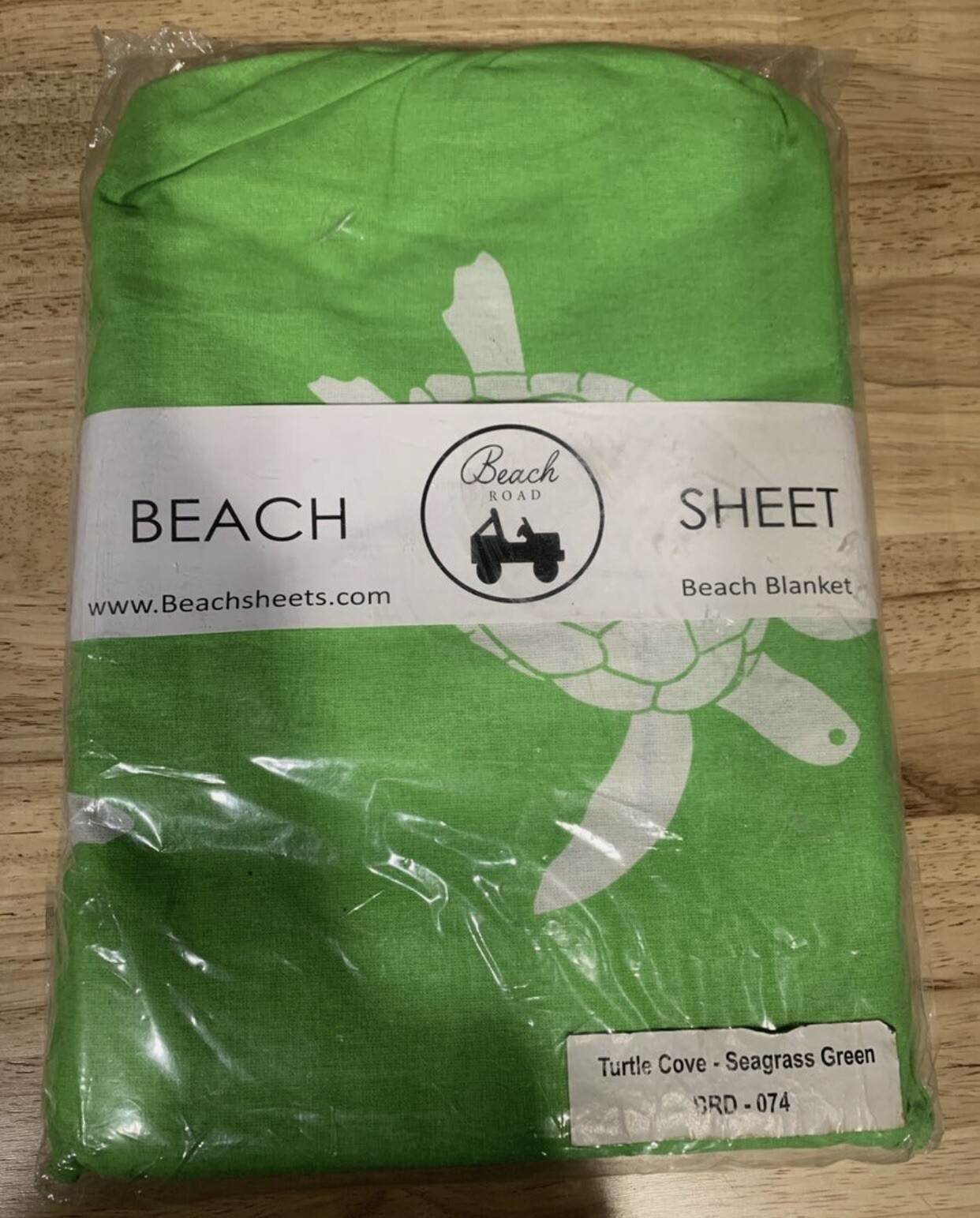 6ft Kiwi Green Beach Towel Blanket with Carry Bag for Picnic & Sail