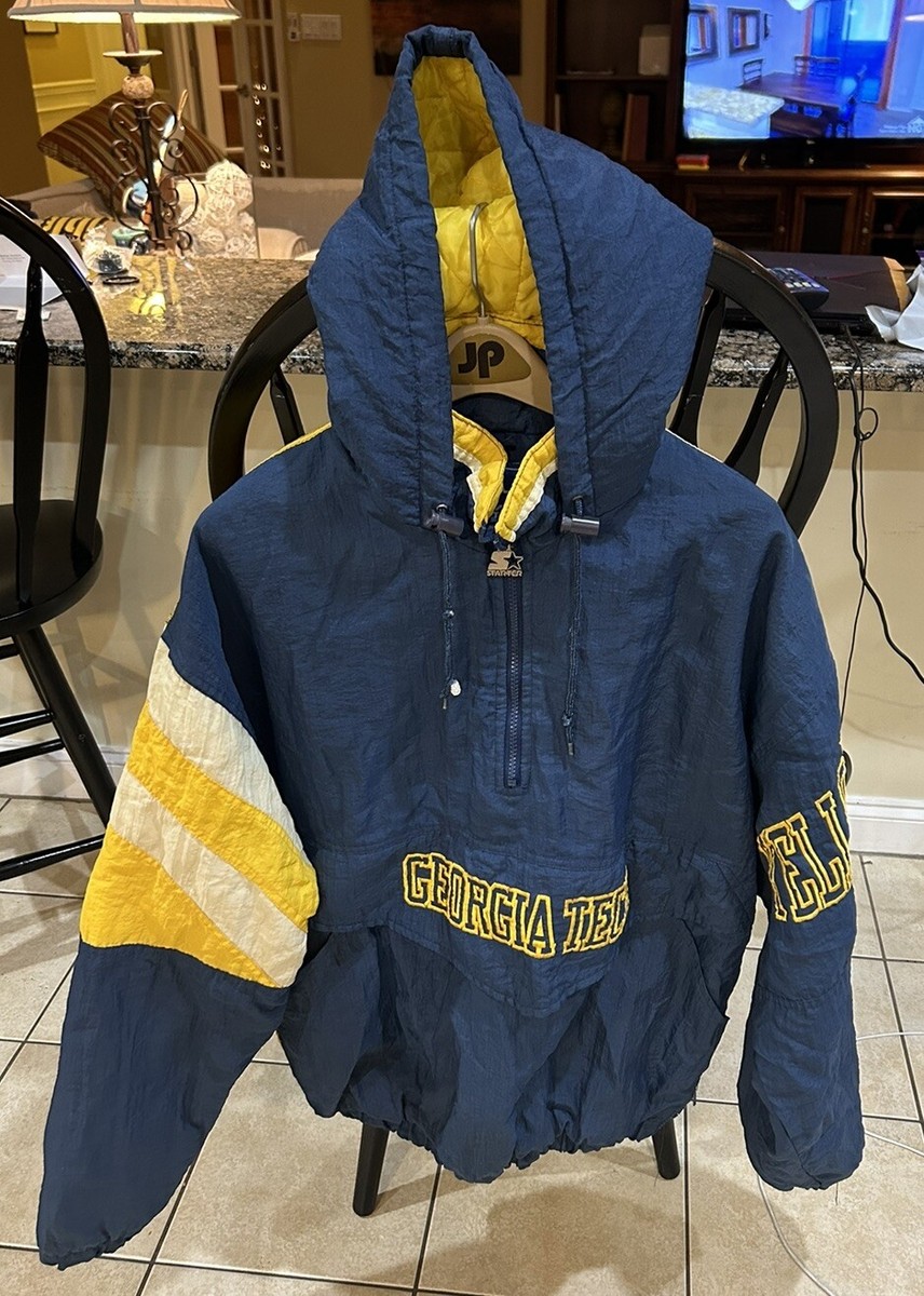 Georgia Tech Yellow Jackets Starter Jacket Size Large Vintage Rare  