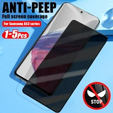 For Samsung S25 S23 S22 S21 S24 Ultra S20 FE Anti-Spy Tempered Glass Screen Film