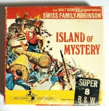 Disney Super 8 ISLAND OF MYSTERY Swiss Family Robinson 200ft B W Silent 200ft