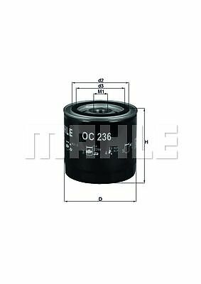 Filtro olio CHRYSLER 300C LE BARON DODGE NITRO NISSAN ALMERA 2.2 MAHLE  OC236