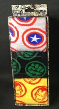 Marvel Comic Crew Socks 3 Pair Pack Hulk Captain America Men's Size 8 - 12 NEW