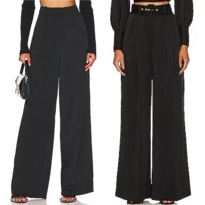 Favorite Daughter Anthropologie Gwyneth Wide Leg Pants in Black Size 14 NWOT