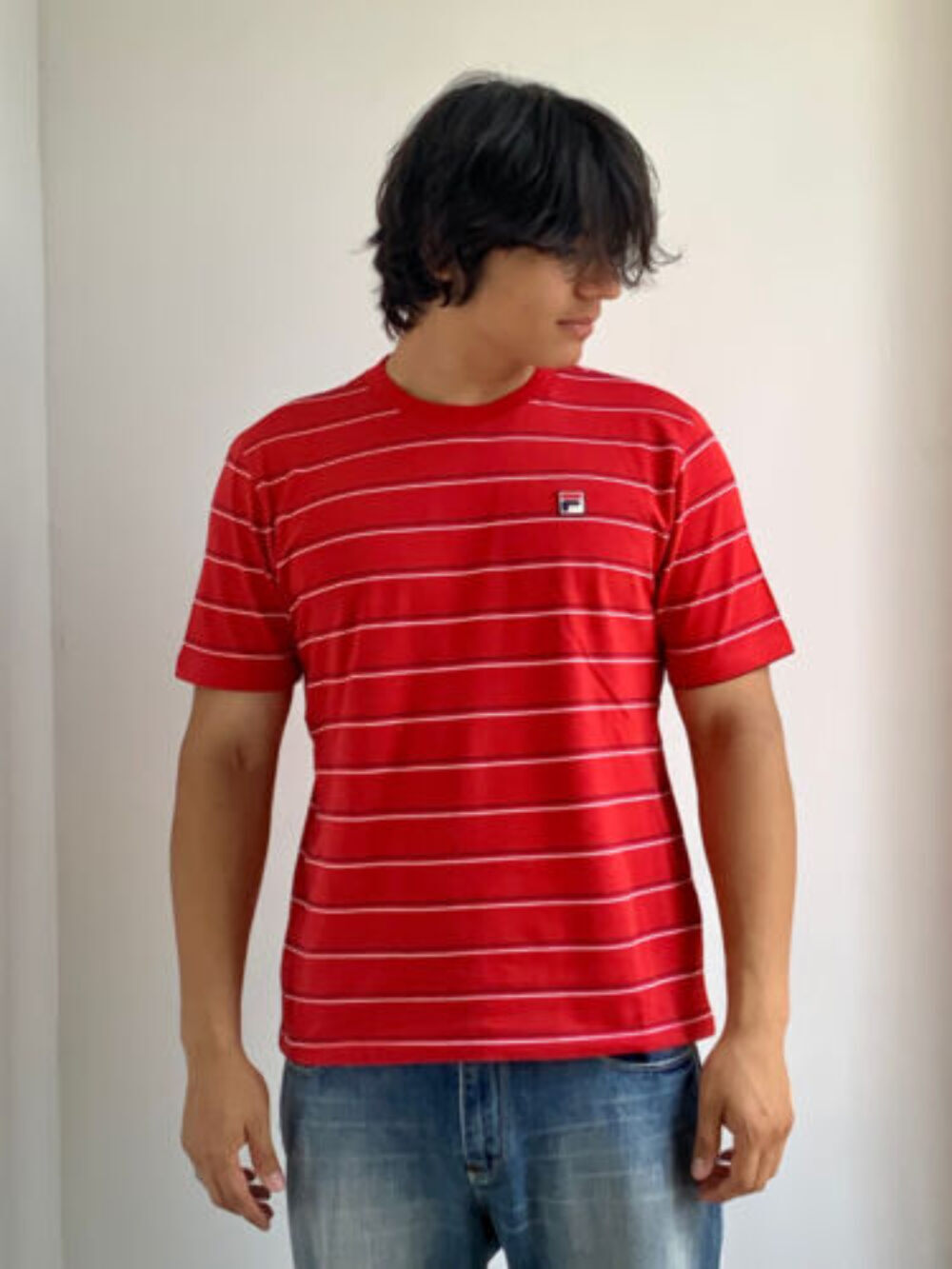 T shirt uomo Fila rossa blu navy bianca manica corta nuova con etichetta