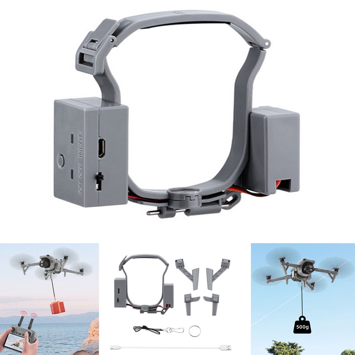 Fahrwerk Für DJI Air 3 - Faltbare Landebeine, ABS-Material, Schutz Für Gimbal & Boden