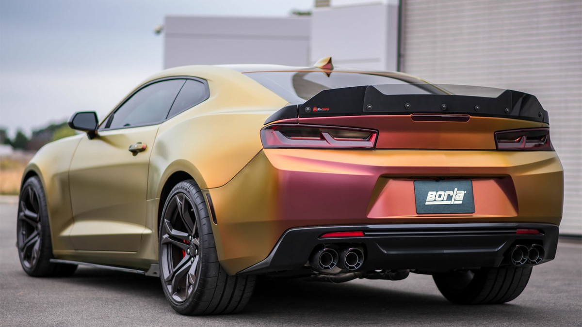 borla atak camaross 16〜22 ボーラアタック　カマロ BORLA ATAK 2016-2022 CHEVROLET CAMARO SS QUAD CF TIPS