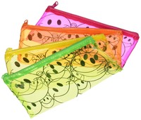 12pcs Pencil Cases With Zipper And Smiley Faces 4 Colors on sale 12pcs Pencil Cases With Zipper And Smiley Faces 4 Colors on sale