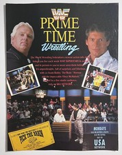 WWF PRIME TIME Magazine page Wrestling Advertisement Vince McMahon