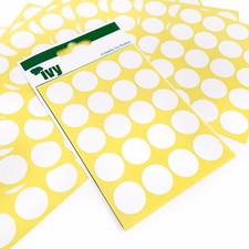 Ivy 600 Self Adhesive Sticky Round Dot Labels / Stickers 19mm