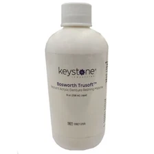 *1-Piece* Keystone Bosworth Trusoft Resilient Acrylic Relining 8Oz Liquid 921255