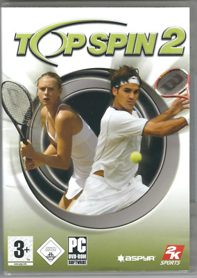GERMANY - Top Spin 2 PC DVD-ROM Video Game - MARIA SHARAPOVA - ROGER FEDERER 