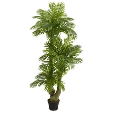 Triple Phoenix Palm faux Tree Natural 5’ Decor Realistic