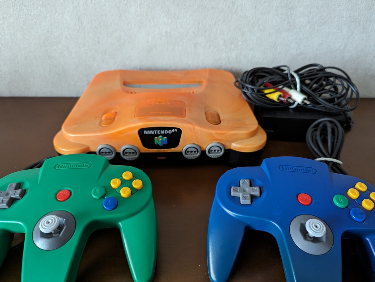 Nintendo 64 Daiei Hawks Orange and Black N64 Japan Limited Game