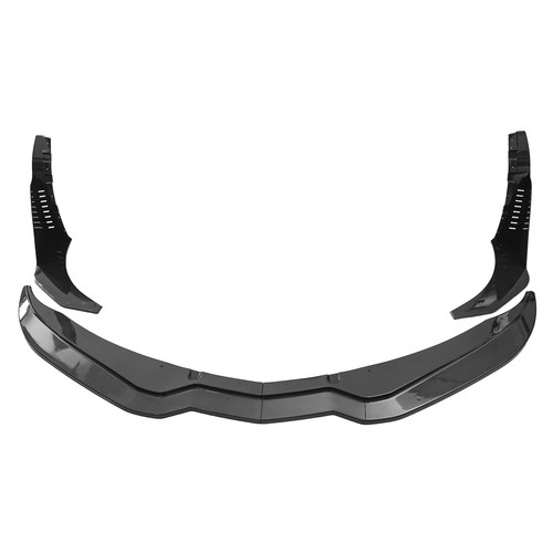 CARBON Black Front Lip Splitter For 14~19 Chevrolet Corvette C7 Stingray Stage 4 - Picture 10 of 13