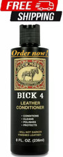 Bick 4 Leather Conditioner and Leather Cleaner 8 Oz - Will Not Darken Leather