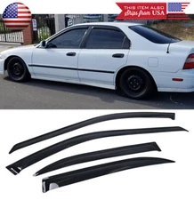 Out-Channel Window Visor Sun Vent Rain Wind Guard Shade For 94-97 Accord Sedan
