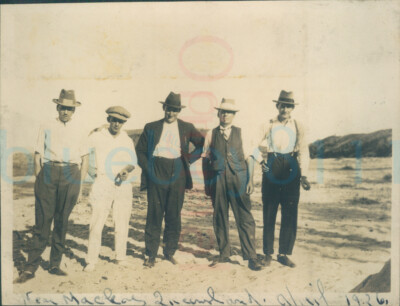 1926 Chefalo Crew in der Nähe von Mackay Australien 4x3'' Orig Foto Chefalo Magier GP