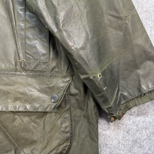 Barbour Waxed Jacket Mens Size XXL Green Gamefare A123 Vintage England Lined - Picture 11 of 22