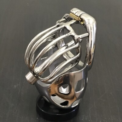 Stainless Steel Male Chastity Device Super Small Cage Men Metal - Foto 2