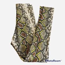 Commando NWT Faux Leather Leggings in Neon Snake 12”Rise Sz.S