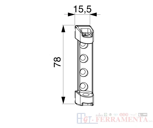 SOPORTE COMPLETO DE TIJERA PVC 52481 MAICO/MACO