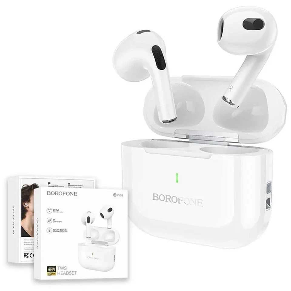 Borofone BW58 TWS Wireless Bluetooth Headphones Earbuds Nokia G42 C12 C22 XR21 - image 2 of 4