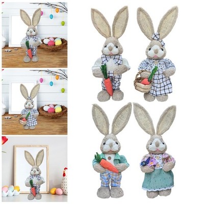 Osterhase Figur Cartoon Deko 14 Zoll für Regale Garten Büro