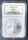 2004 American Silver Eagle S$1 NGC MS69 Classic Brown Label SLABBED & GRADED!