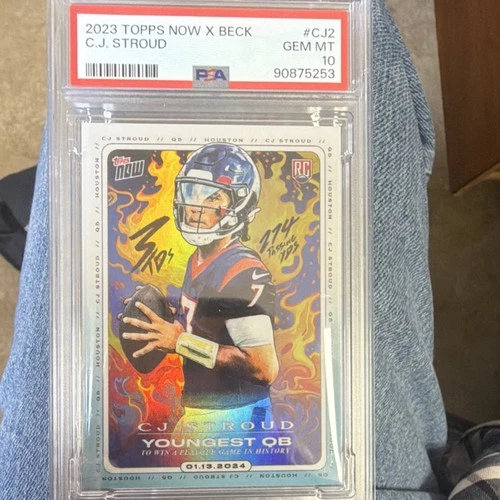 Topps 2023 Now x Beck Rookie CJ Stroud #CJ2 Texans /32865 PSA 10 NFL