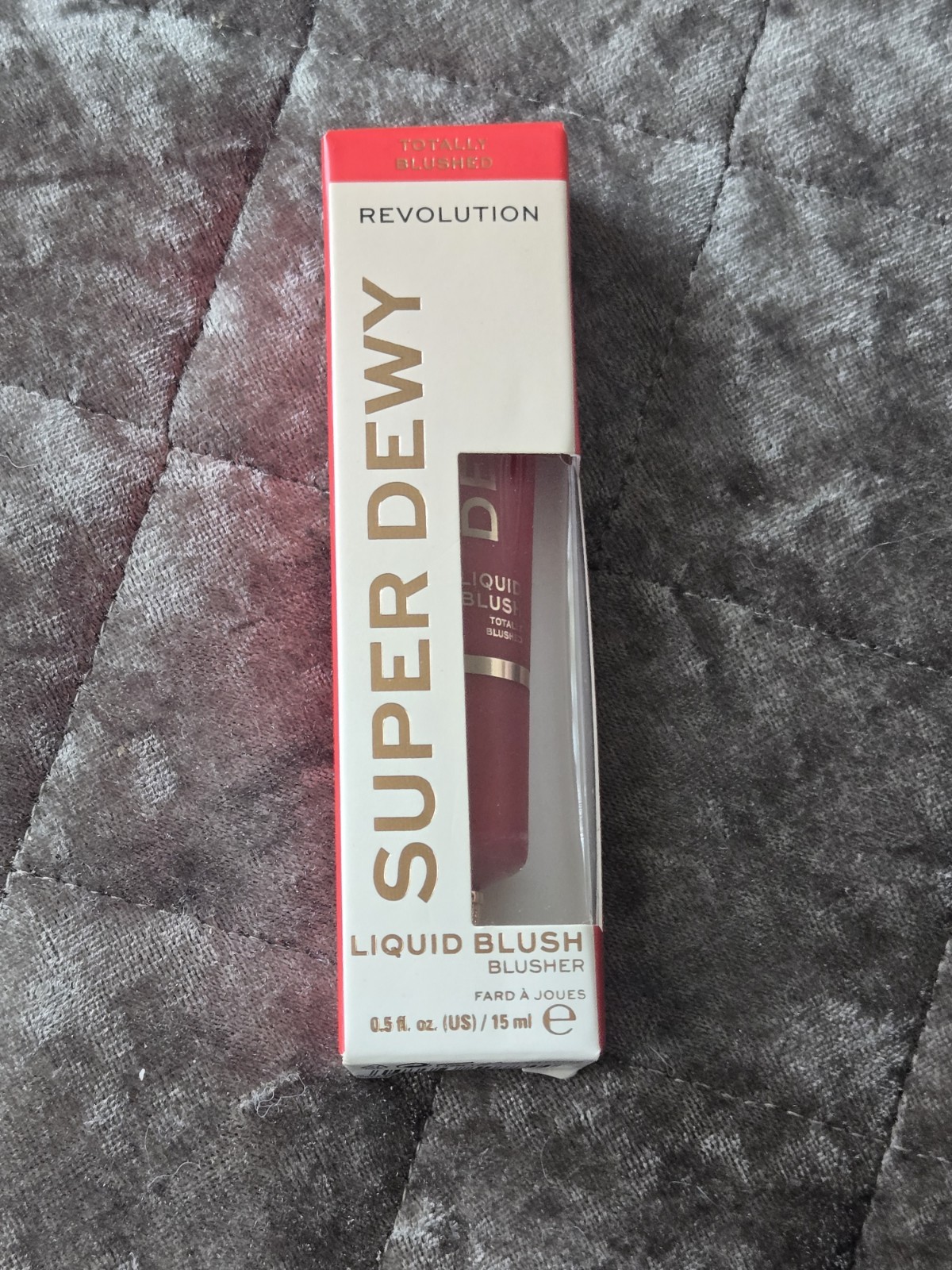 REVOLUTION SUPER DEWY LIQUID BLUSH - TOTALLY BLUSHED NEW BOXED