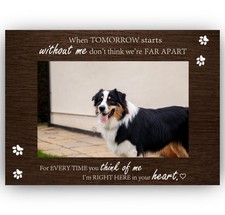 Memorial Picture Frame Gifts for Loss of Pet, Sympathy Frame Gifts for Dog, 4...