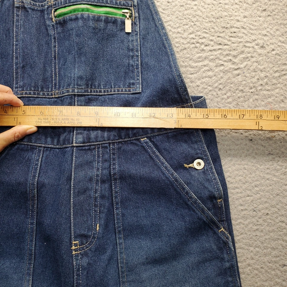 Tommy джинсы комбинезон женщин L синий джинсовой ткани цельный регулируемый ремень прямой ноги - Изображение 4 из 4