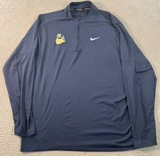 Nike Running Jacket Mens XL Blue Top Quarter Zip Long Sleeve Dri-Fit DH4949-419
