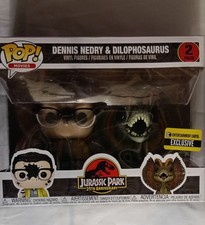 Funko Pop! Vinyl: Jurassic Park - 2 Pack - Nedry/Dilophosaurus EE Exclusive