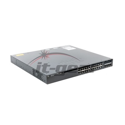 Cisco WS-C3650-24PS-L 24-Port PoE Switch, 4x1G Uplink LAN Base