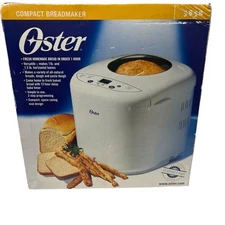 Oster Compact Breadmaker 2001 Makes 1 & 1.5 lbs Loaves Model 5858 NEW OPEN BOX