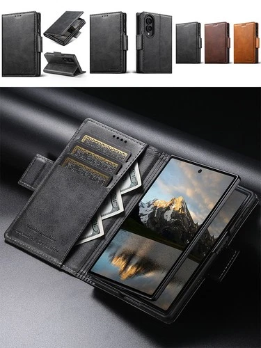 For Samsung Galaxy Z Fold 8 Ultra PU Leather Card Kickstand Wallet Phone Case