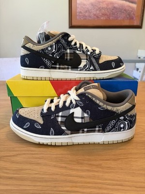 Nike Dunk Low Premium QS SB x Travis Scott Cactus Jack Size 10.5 CT5053-001