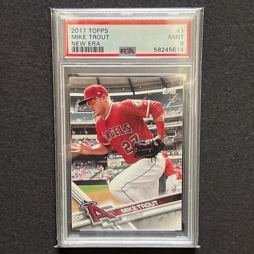 2017 Topps New Era Mike Trout #1 PSA 9 Mint Los Angeles Angels MVP Rare Slab