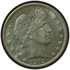 1915-D Barber Half Dollar AU/UNC