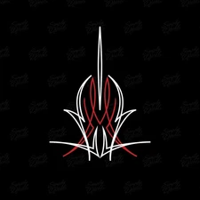 Hot Rod Pinstripe Decal - Vinyl Pinstripe Scrolls for Car Truck and Motorcycle