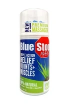 New Blue Stop Max Massage Gel Massaging Muscle Joint Pain 3.4oz Natural