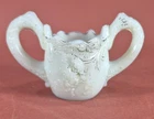 EAPG Milk Glass Toothpick Wild Rose Toy Spooner or  Sugar Unknown 1900s